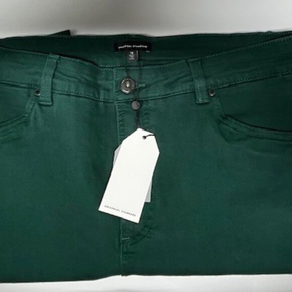 Universal Standard Seine stretch High Rise Skinny Jeans womens size 16 GREEN NWT - Picture 5 of 7